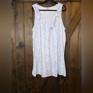 Ralph Lauren Light Blue Patterned Nightgown